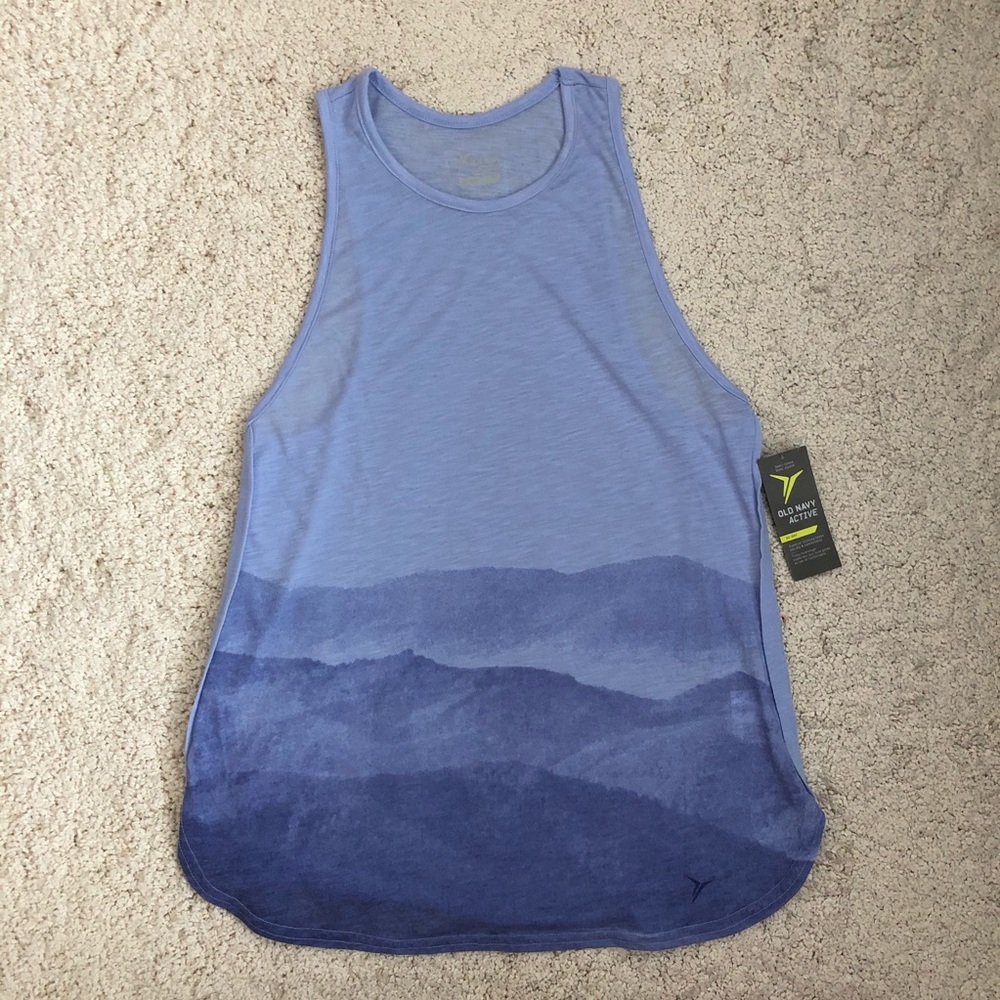 NEW Old Navy Blue Purple Workout Tank Size S